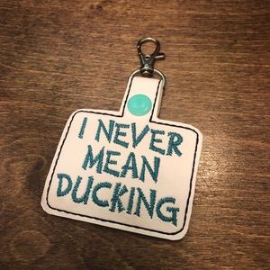 Never Mean Ducking key fob
